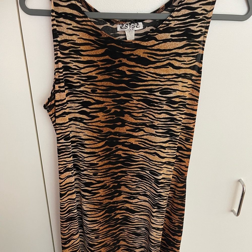 Thrifted Tiger Print Dress